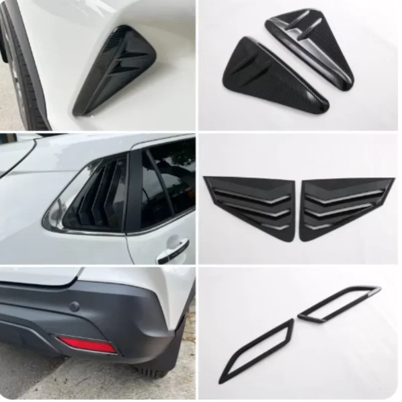 

X Exterior Accessories Front Rear Fog Lights Lamps Eyelid Eyebrow Decoration Cover Trim Car Styling For Toyota Yaris Cross 2024
