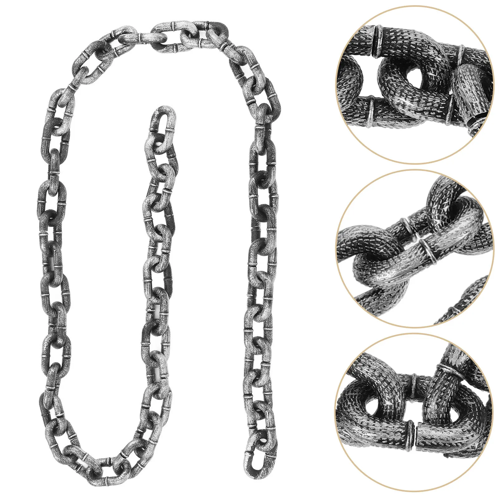 

2 M Simulated Iron Decoration Halloween Party Prop Haunted House Accessory Lifelike Rustproof Plastic for Carnival