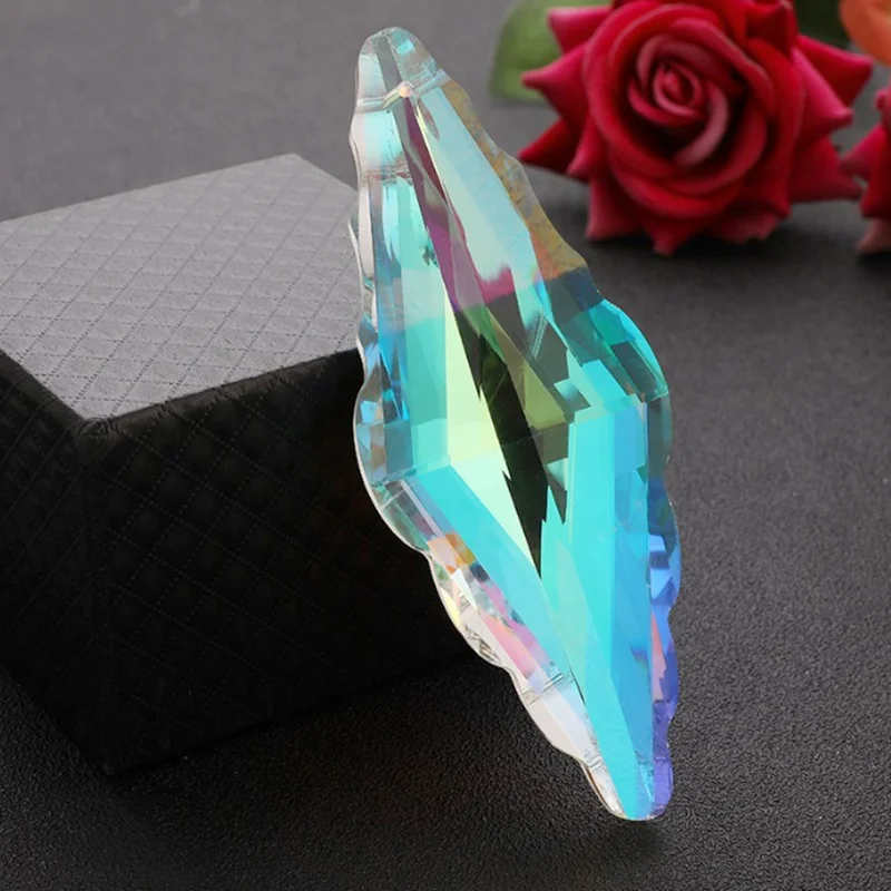 

120mm Lucky Knot AB Crystal Prism Faceted Glass Chandelier Shining Sun Catcher Hanging Lighting Curtain Pendant Home Decor