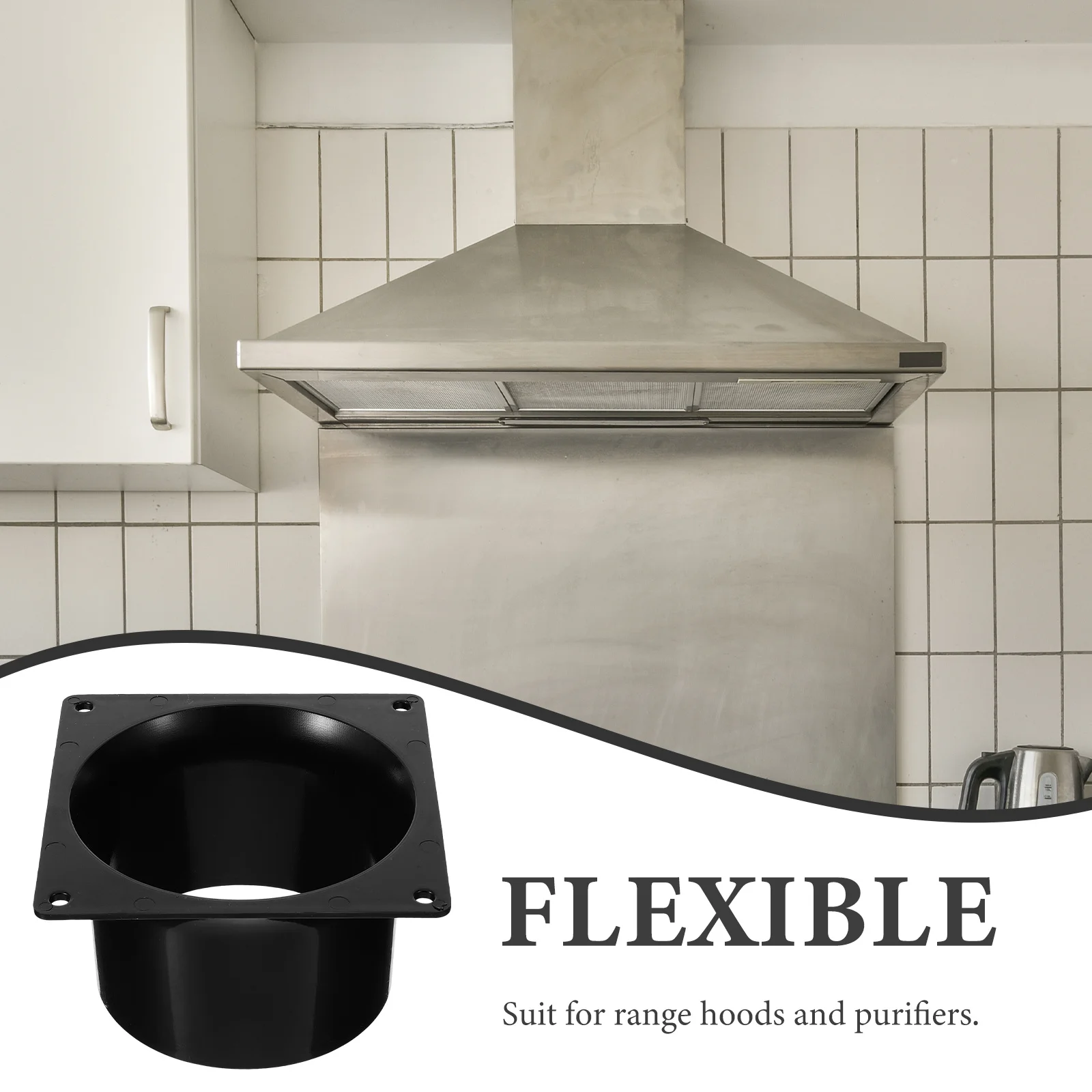 1pcs System Interface Square Bottom Straight Flange Metal Ducting Connector For Ventilation System Reducer Duct