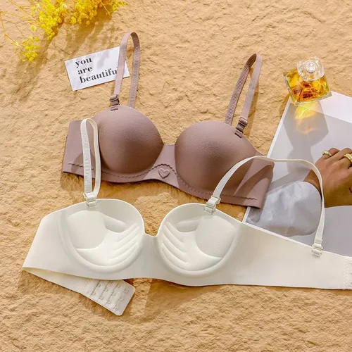 Imagen 1 del producto Nueva ropa interior de una pieza sin rastro para niñas con pechos pequeños que parece grande y recoge para evitar la flacidez del sujetador para mujeres