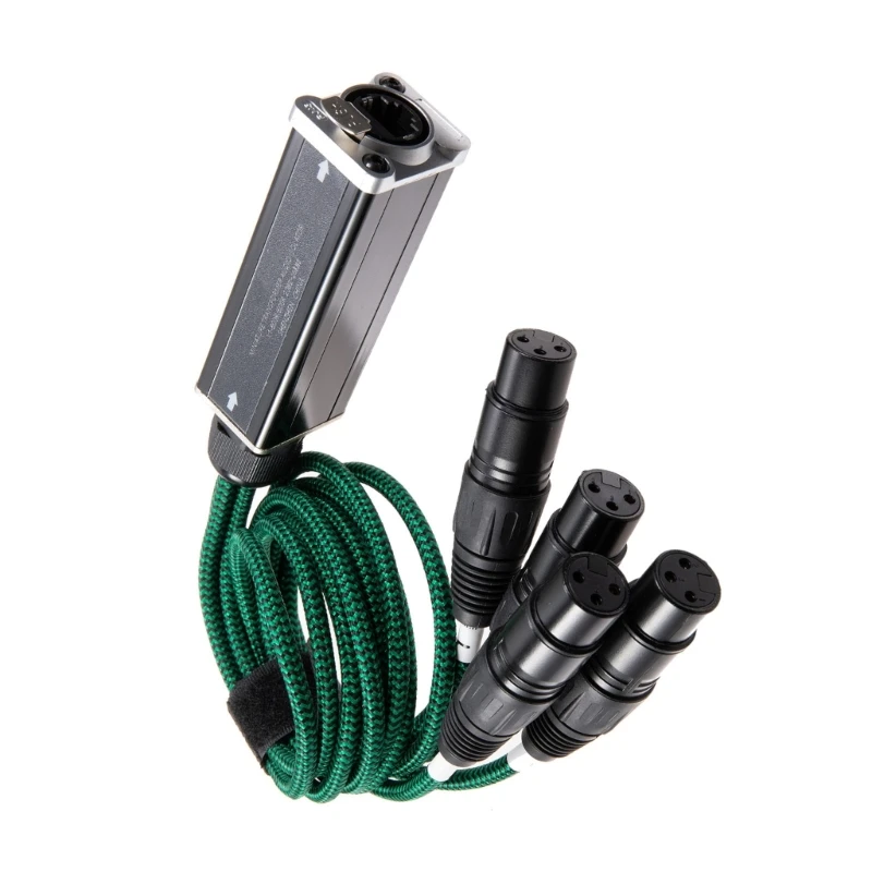 Convenient Snake Cable to Ethercon Cable to Cat5/ Cat6 Ethernet Connectors for Live Sound and Recording