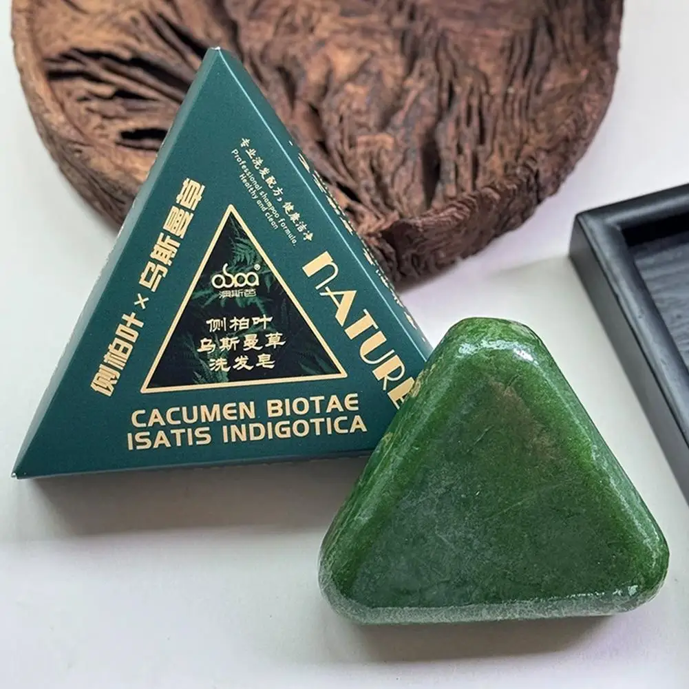 

Usman Grass Shampoo Soap Platycladus Orientalis Leaf Polygonum Multiflorum Oil Control Dandruff Removing Shampoo Soap