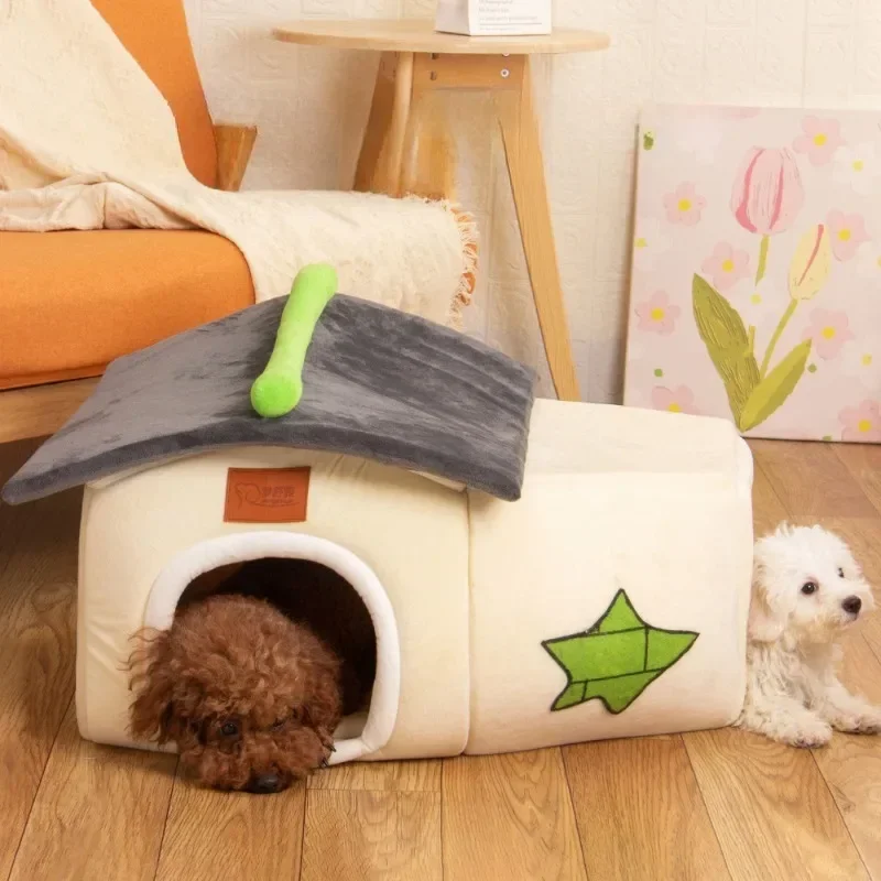 

Dog House Indoor Warm Sofa Kennel Bed Mat for Small Medium Large Dogs Cats Warm Puppy Cave Cat Nest Winter Pet Products
