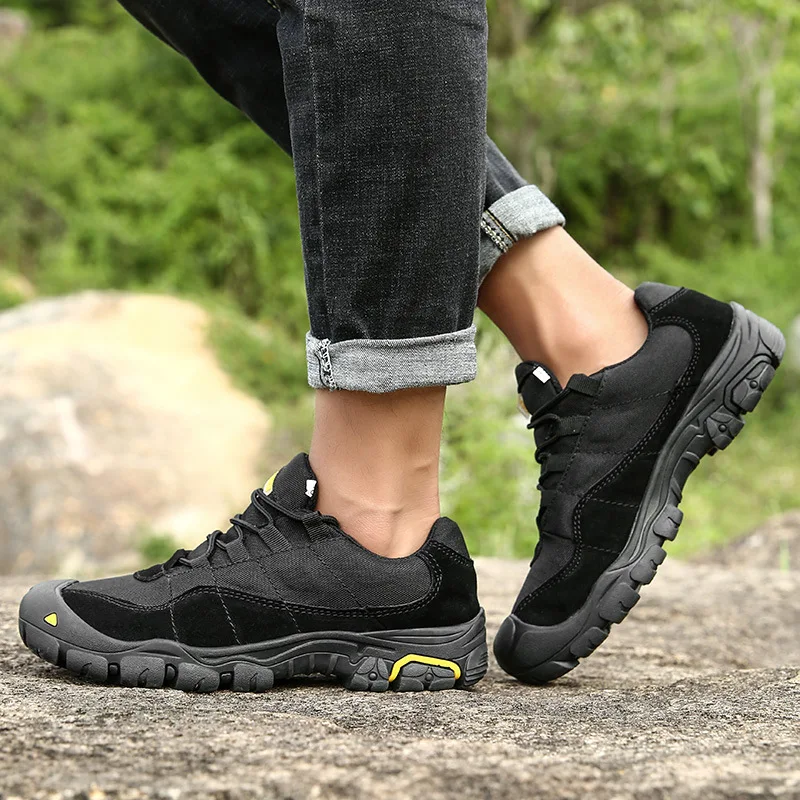 Outdoor Men Hiking Shoes Waterproof Breathable  Boots Desert Training Sneakers Anti-Slip Trekking Shoes mn