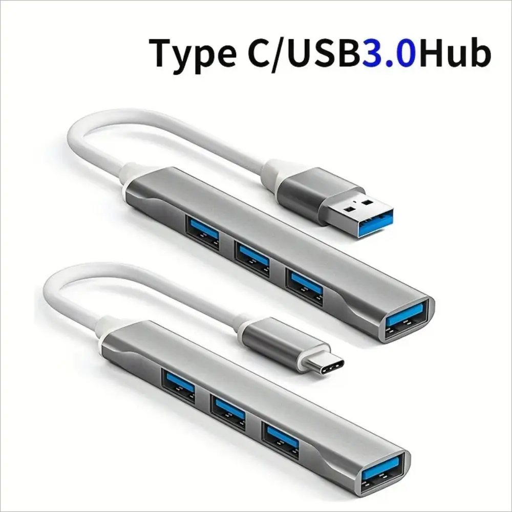 4-Port USB C Hub 3.0 Type C Extender Splitter Adapter OTG Docking Station for MacBook pro 13/15 Air PC Laptop - Phone Charging C