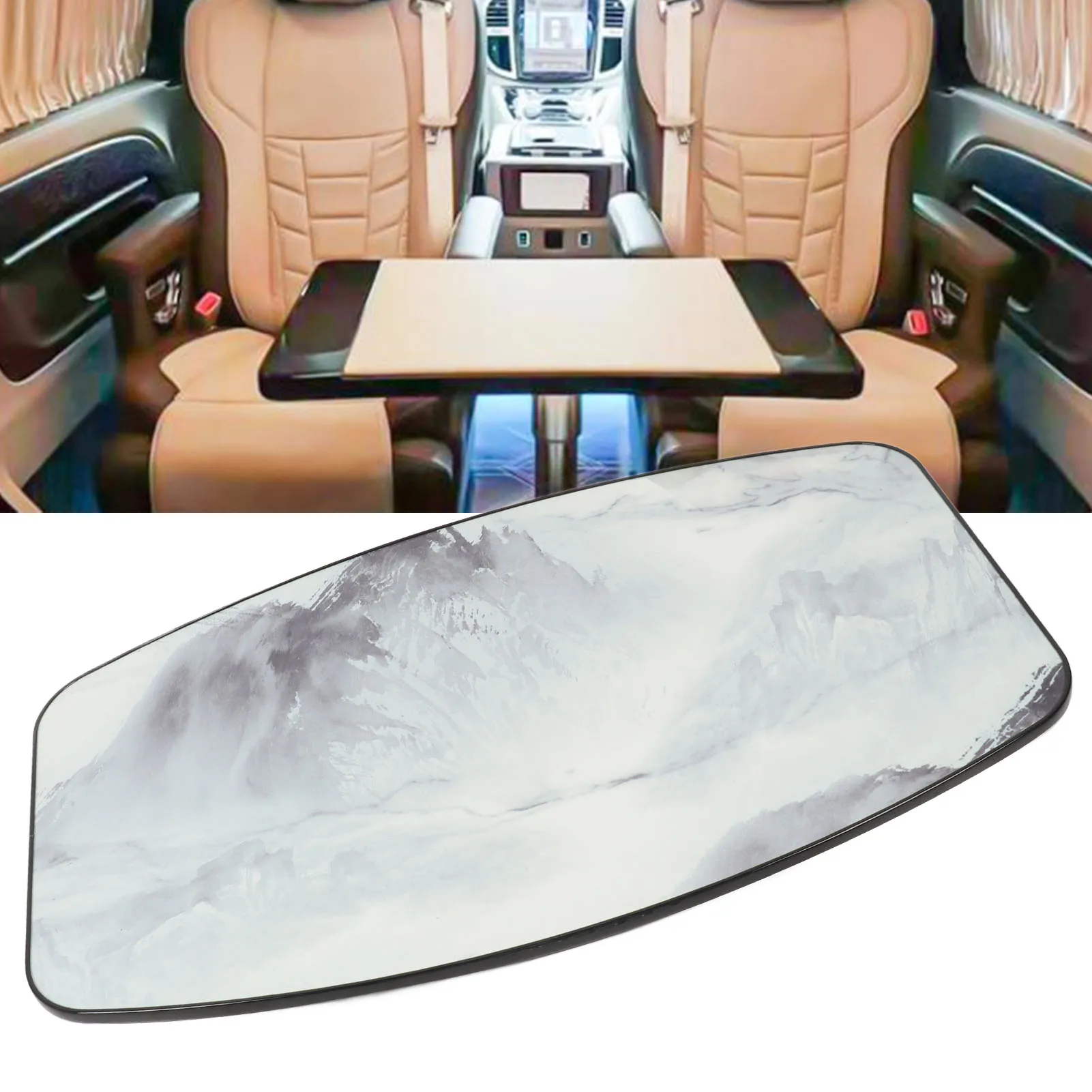 RV مستطيلة سطح الطاولة 24x15.2 بوصة خشب متين طاولة طعام لوحة سطح المكتب ل RV تخييم سطح السفينة شرفة عائمة #4