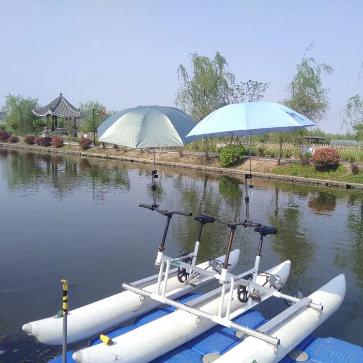 معدات لعب المياه لشخصين قابلة للنفخ، دواسة مياه لليخوت، دراجة هوائية للحديقة المائية #5