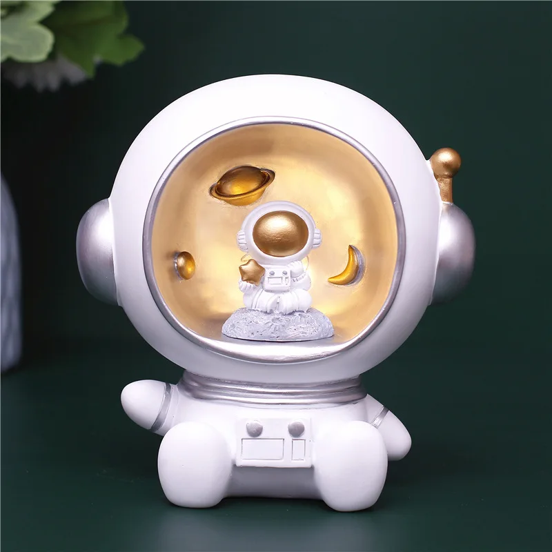 Creative Home Astronaut Decoration Astronaut Model Bedroom Office Desktop Resin Statue Children's Room Desktop Decoration