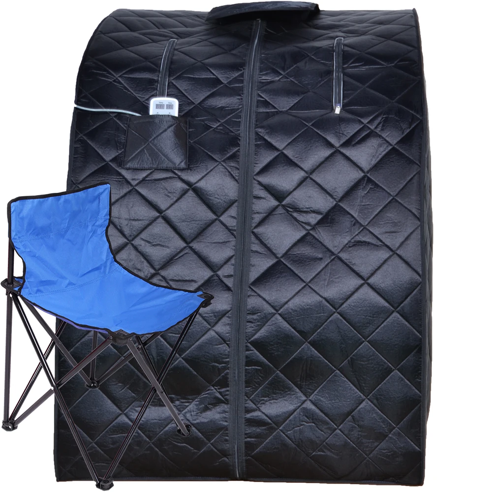 

Durherm Infrared Sauna Lowest EMF Negative Ion Portable Indoor Sauna With Chair