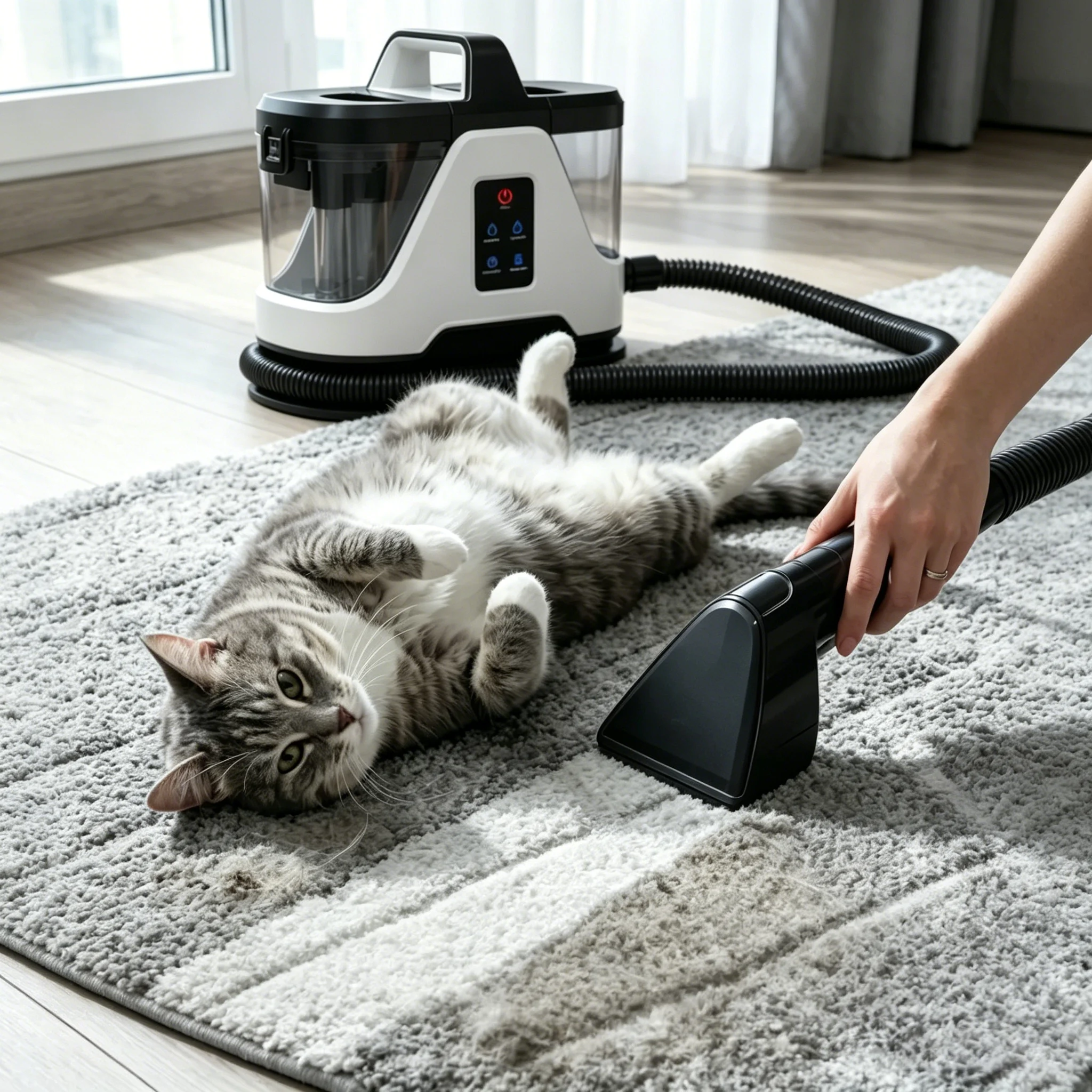 Powerful 16kPa Wet Dry Steam Vacuum Cleaner, Pet Carpet Spot Shampoo Machine, Best Seller, 2-in-1 Cleaning Solution