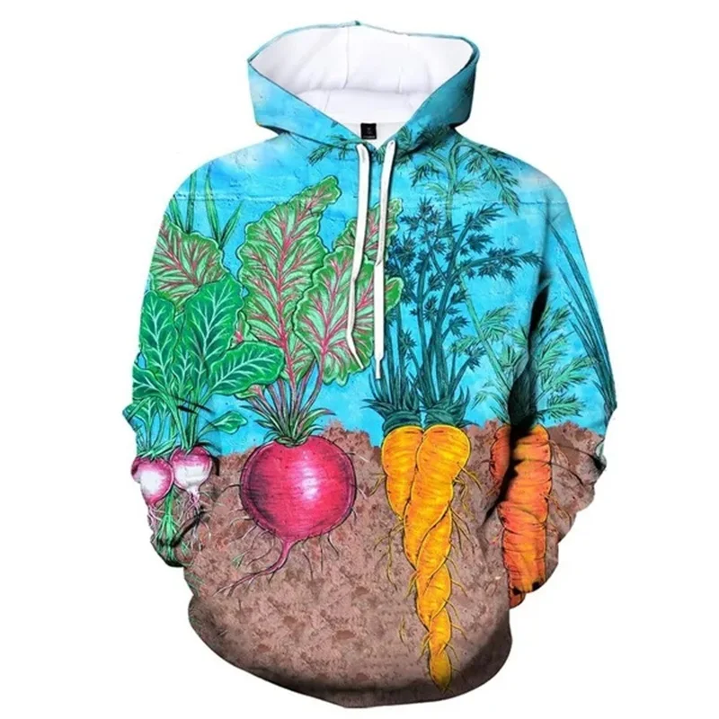 

Vegetables Graphic Hoodies For Men 3D Food Printed Pullover Kid Fashion New In Hoodies Sweatshirts Women Hooded Sweatshirt