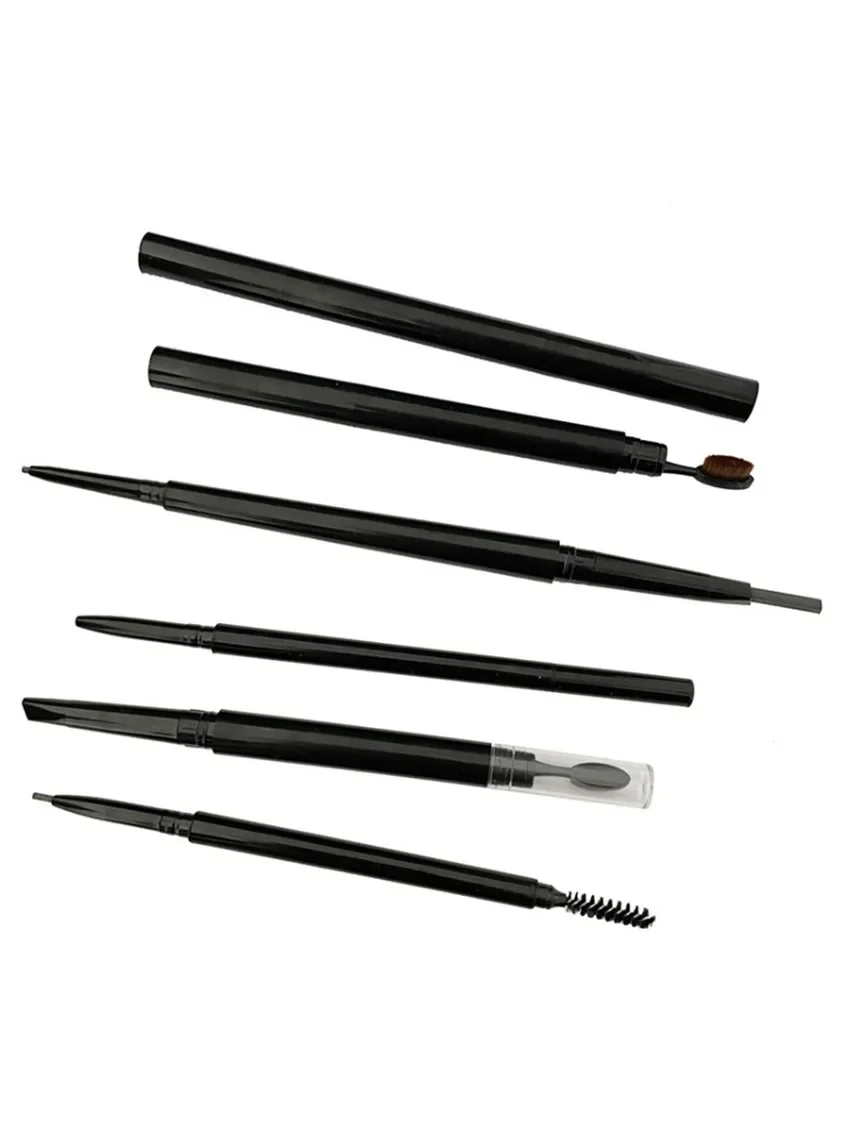 Crayon Eyeblogueur Double Tête avec Brosse, Imperméable, Longue Durée, Facile à Appliquer, miles des Yeux, Maquillage en Vrac, Marque Privée, 6 Couleurs