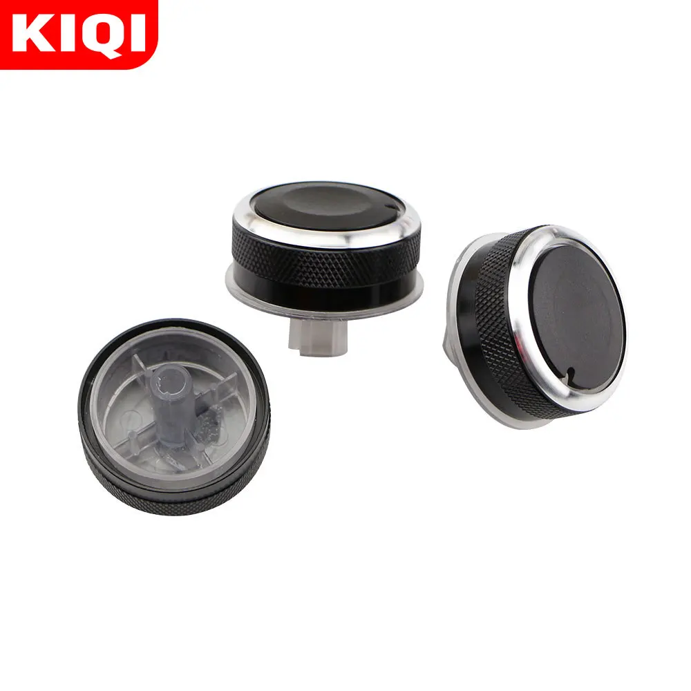 KIQI Aluminum Alloy Car Air Conditioning Heat Control Switch Knob for TOYOTA BB 2000-2005 SCION XB 2003-2007 Accessories