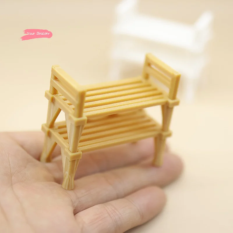 Zapatero de doble capa 1/12, muebles para casa de muñecas, modelo simulado, accesorios de decoración de escena para el hogar, 1 ud.