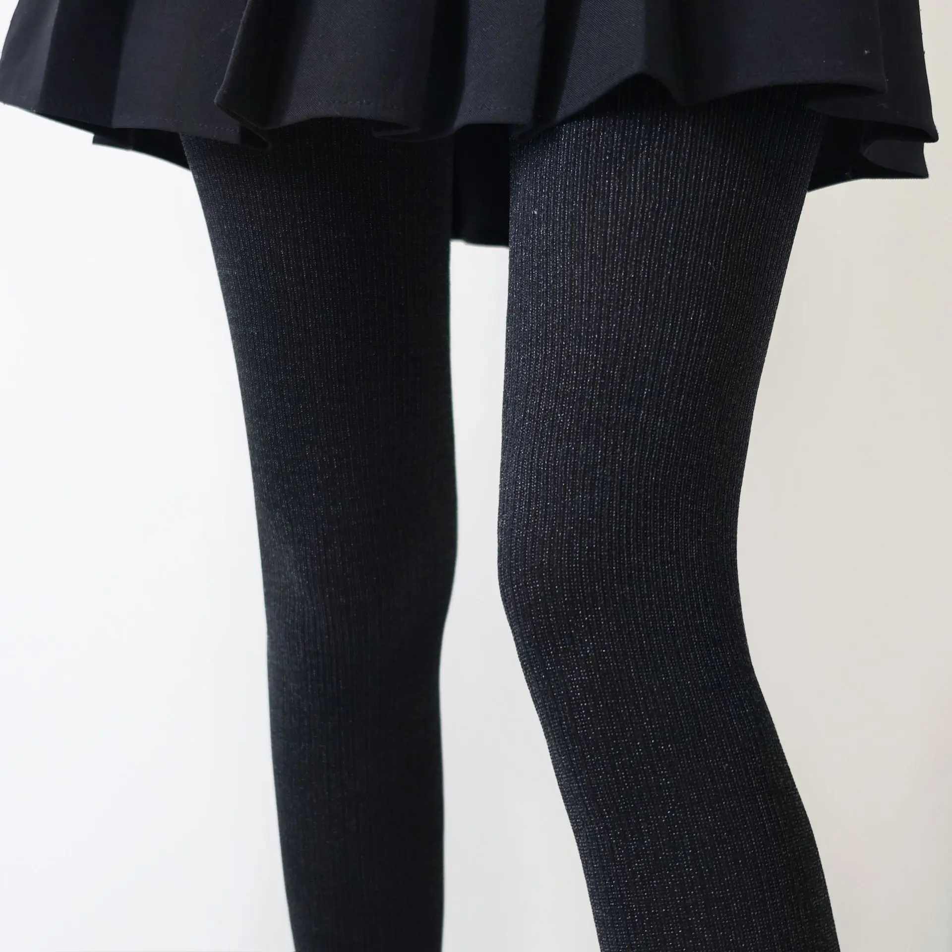 

Autumn Comfort Velvet Stripe Micro Shining Silk Pantyhose Sexy Slimming Elastic Hottie Lolita Fashion Versatile Tights