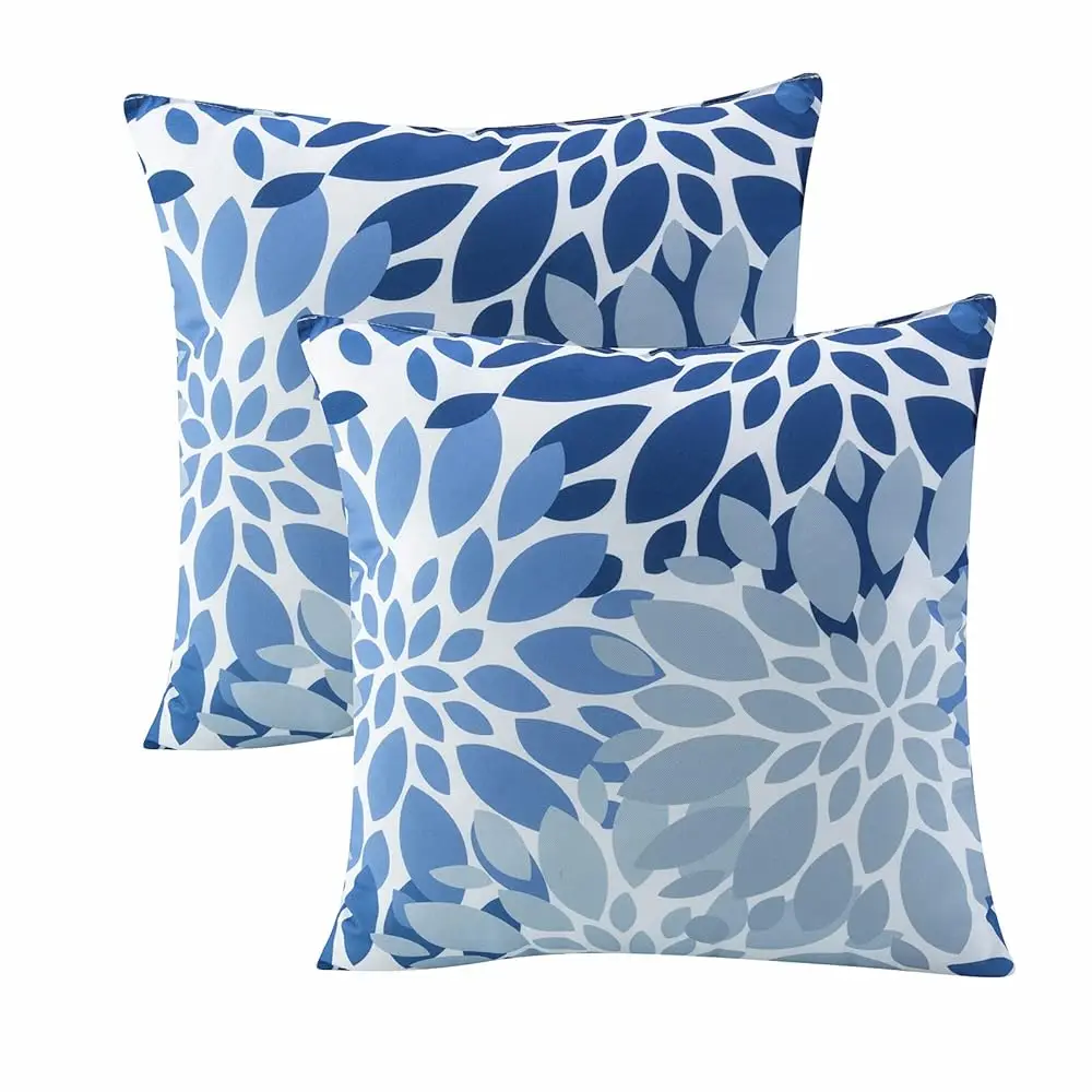 

Outdoor/Indoor Throw Pillows, Pa Of 2 Waterproof Decorative Throw Pillows With Inserts, 18”X18” Square Pillows For Bed, Couch,