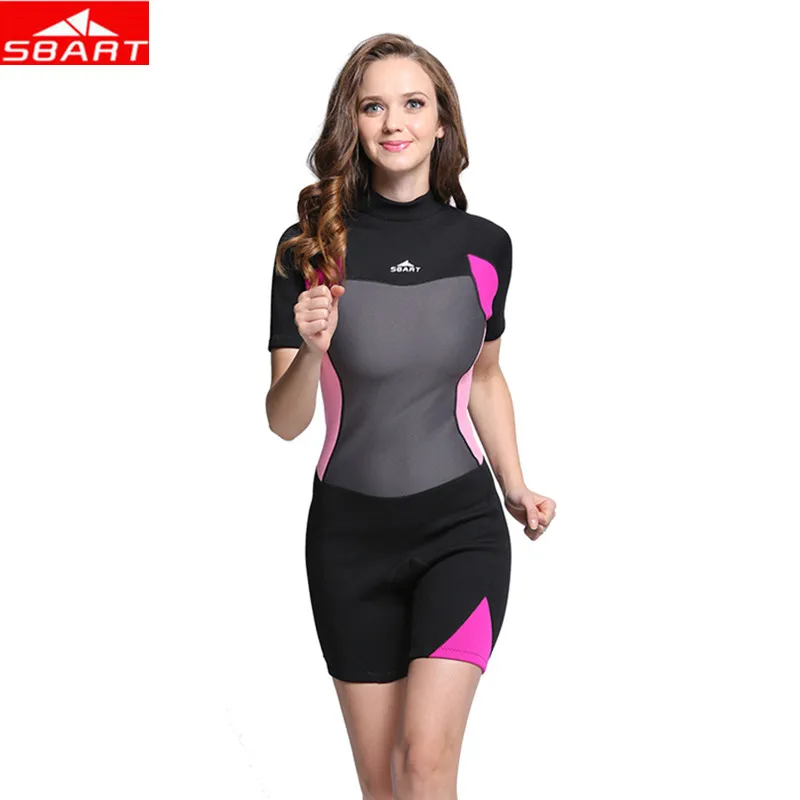 SBART-Combinaison de plongée en néoprène pour femme, vêtements de natation, maillots de bain pour femme, surf imbibé, plongée en apnée, sports