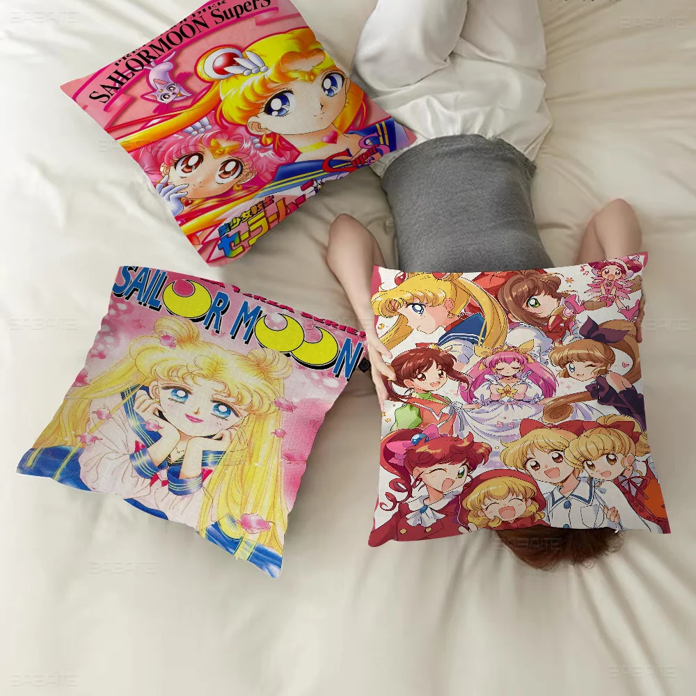 

Anime S-Sailor M-Moon Cushion Cover Decorative Pillow Sofa Home Decor Case Pillow Cases