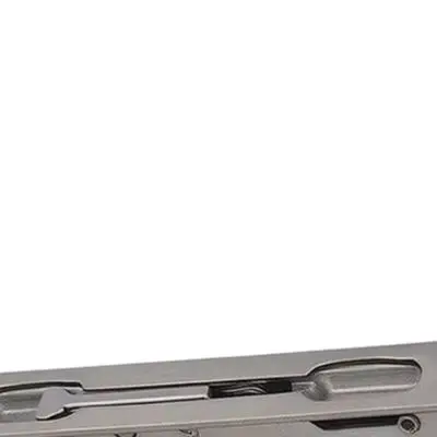 Flush Bolt Lock 128mm Stainless Steel for Dual Opening Doors Concealed Profile Pre Drilled Template Hardened Screws