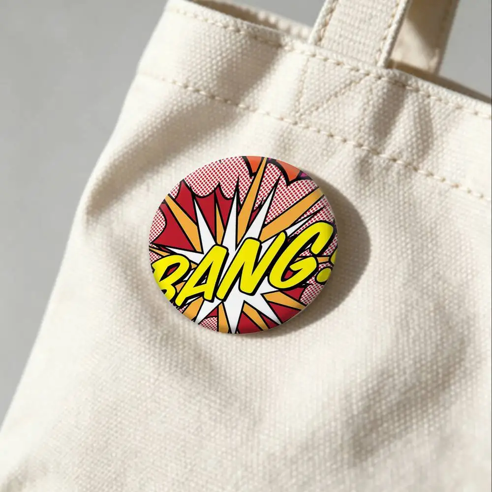 Pop Art Roy L-Lichtenstein Badges Creative Tinplate Button PinsBrooch Badge Clothes Backpack