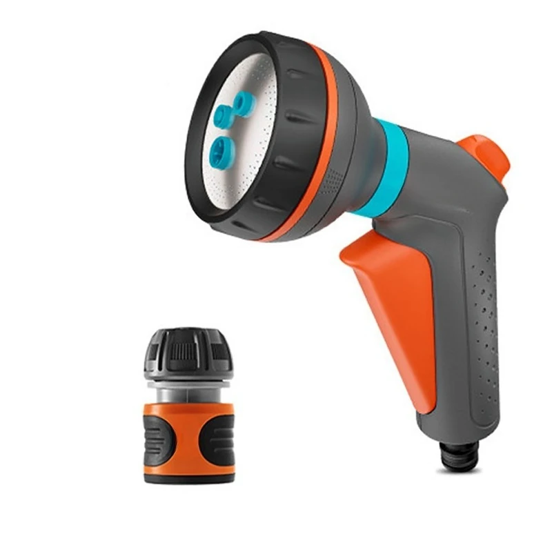 Household multifunctional watering spray gun 4 points hose car wash set