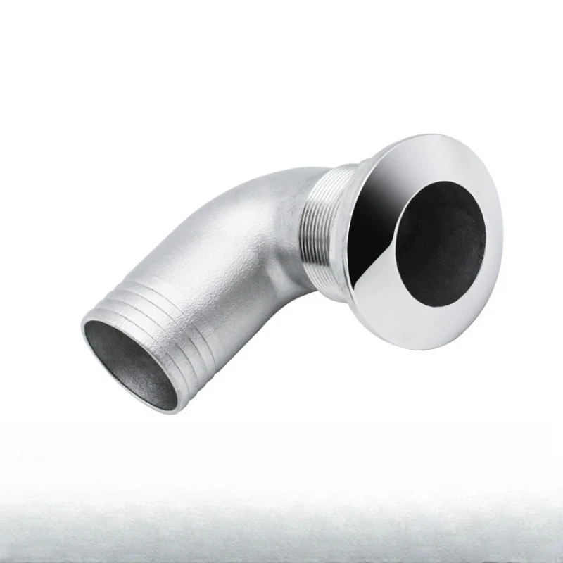 Curved vent holes for yacht stainless steel fittings, drain plugs, half-wire ventilation, right-angle exhaust ports