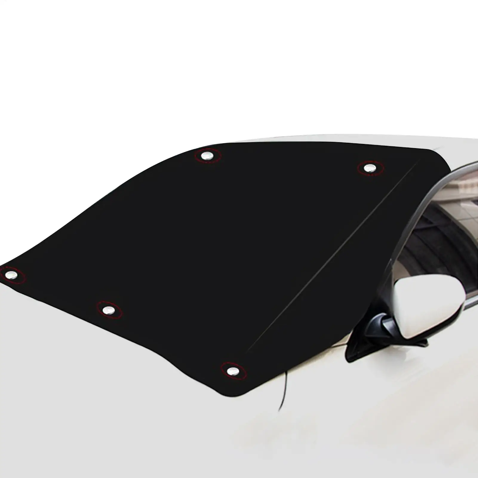 

Windshield Cover For Ice And Snow Magnetic Windshield Cover Outside Foldable Shade Guard Protective Heavy-Duty For Sun Winter
