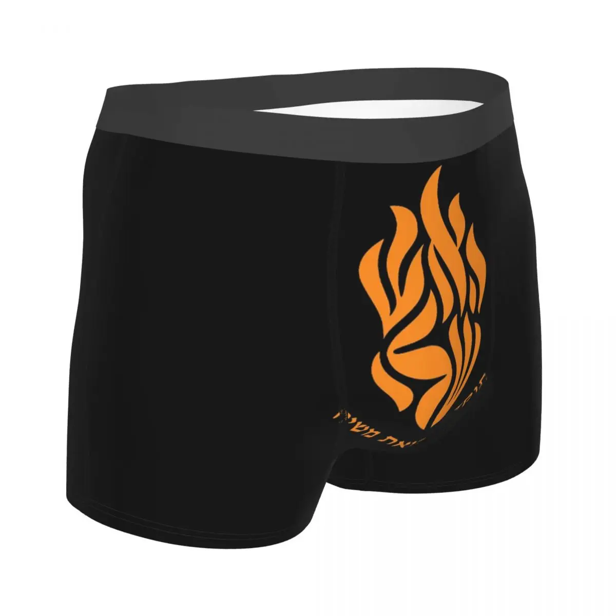 Boxer Underpants Shorts My Fire Rebbe Nachman Hebrew Panties Men's Breathable Underwear for Homme Man Boyfriend Gift
