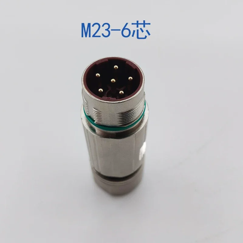 1Pcs Angled Circular Servo Motor Power Connector 6 Core 8 Pin Internal Thread Plug Industrial Circular Connecting Accessory