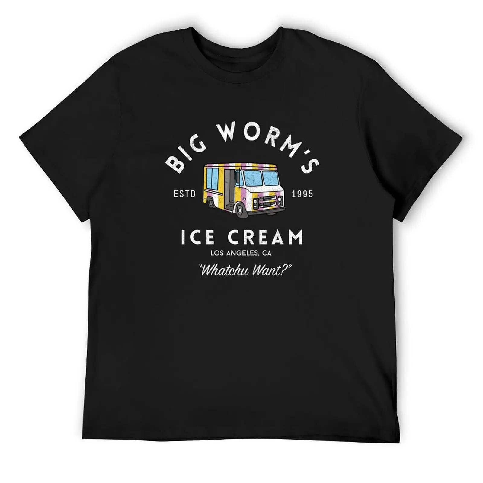 Big Worm's Ice Cream - Whatchuwant? - vintage logo T-Shirt vintage vintage graphic tee oversizeds plain t shirts men