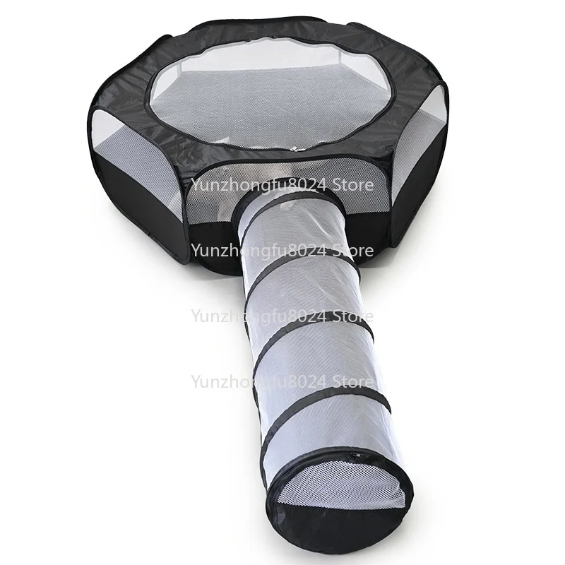 Túnel para gatos de tela plegable portátil interactivo, juguetes ecológicos, tienda de campaña para mascotas