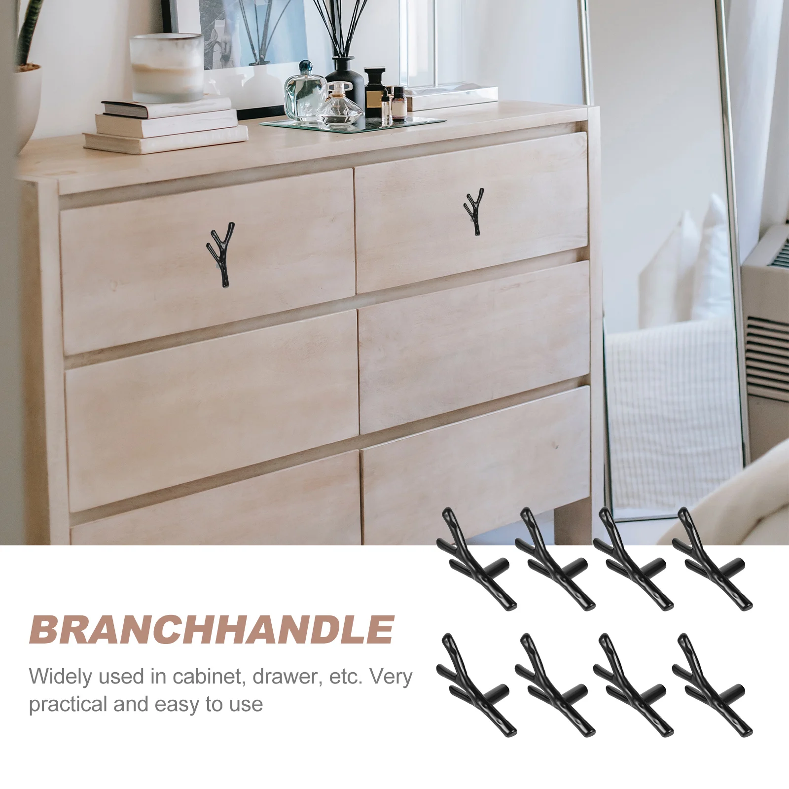 

1Set Tree Branch Handle Zinc Alloy Cabinet Pull Handle Drawer Door Knob Wardrobe Furniture Knob Zinc Alloy Grip