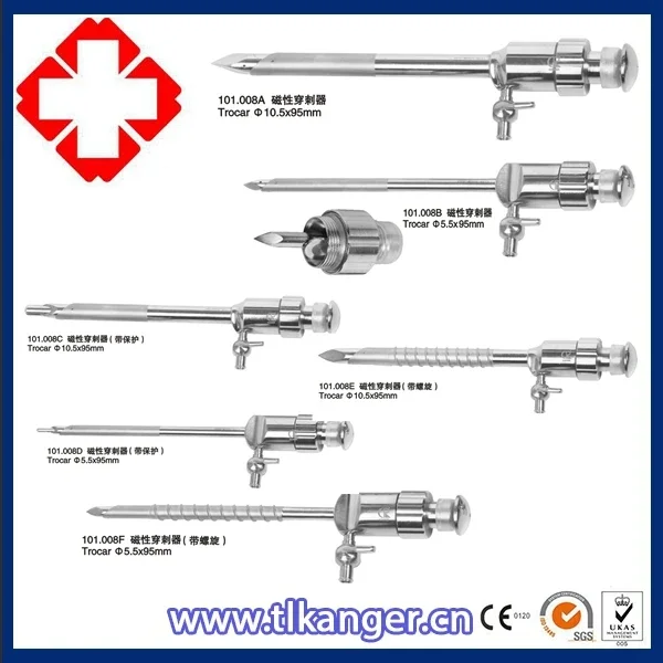 Laparoscopic Trocar 5.5mm 10.5mm 12.5mm Trocar Needle