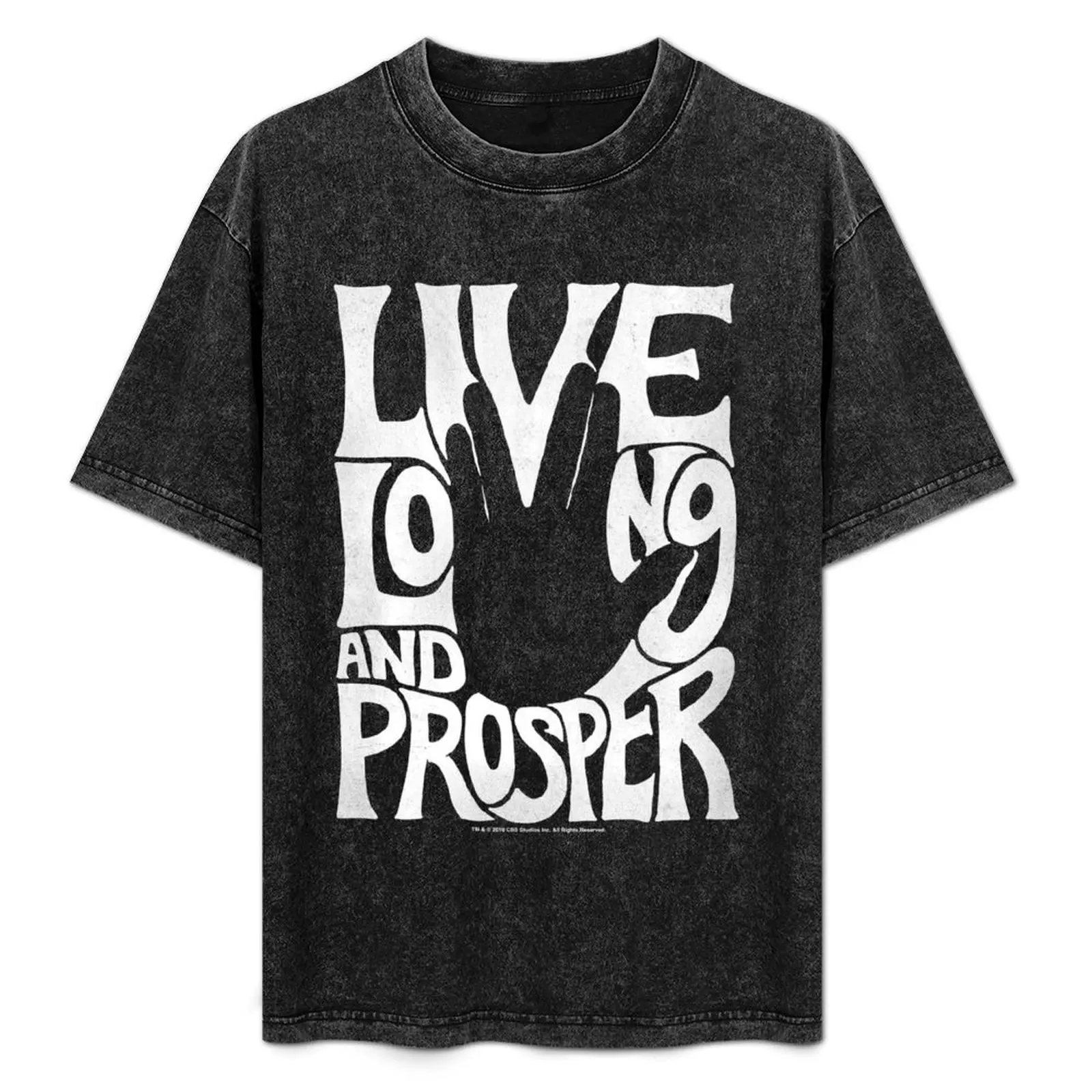 

Star Trek: The Original Series Live Long And Prosper Vintage Poster T-Shirt Plus Size Simple Casual Top