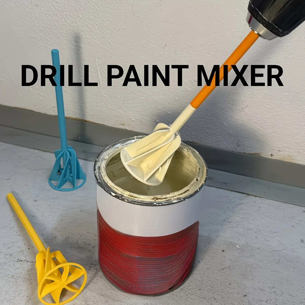 1pc Drill‑mounted Paint Mixer Attachment, Portable Stirring Bit for Resin Glue Liquid Mixing