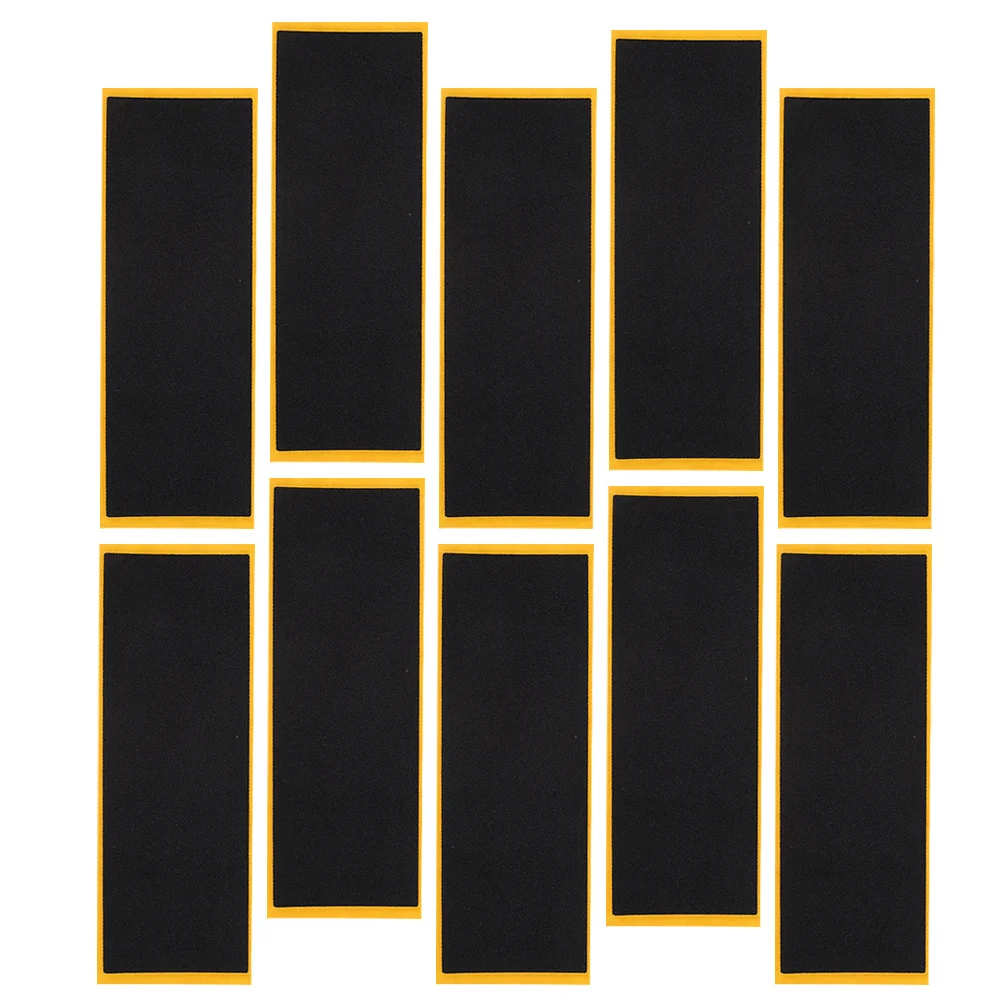 10 قطعة شريط لحام مضاد للانزلاق لألواح الأصابع ملصقات فرك رغوية غير قابلة للانزلاق أشرطة لوح التزلج أداء متين لوحة الأصابع