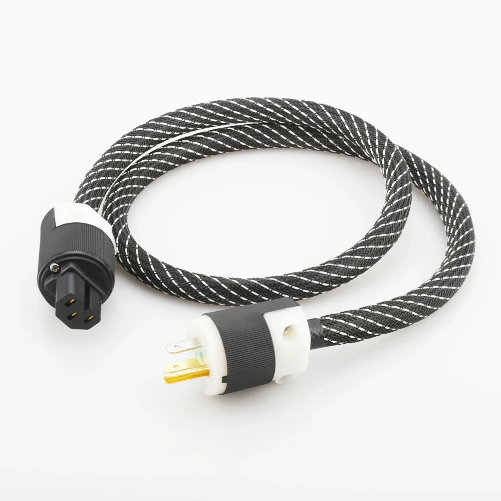

Audiocrast P104 Hi-End Signature HIFI Аудио Шнур питания США Кабель питания из чистой меди с разъемом питания Шнур переменного тока США