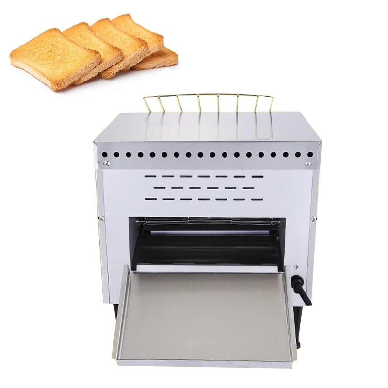 Tostadora transportadora de sobremesa, bollos para hamburguesas, encimera, tostadora para desayuno, tostadora transportadora automática