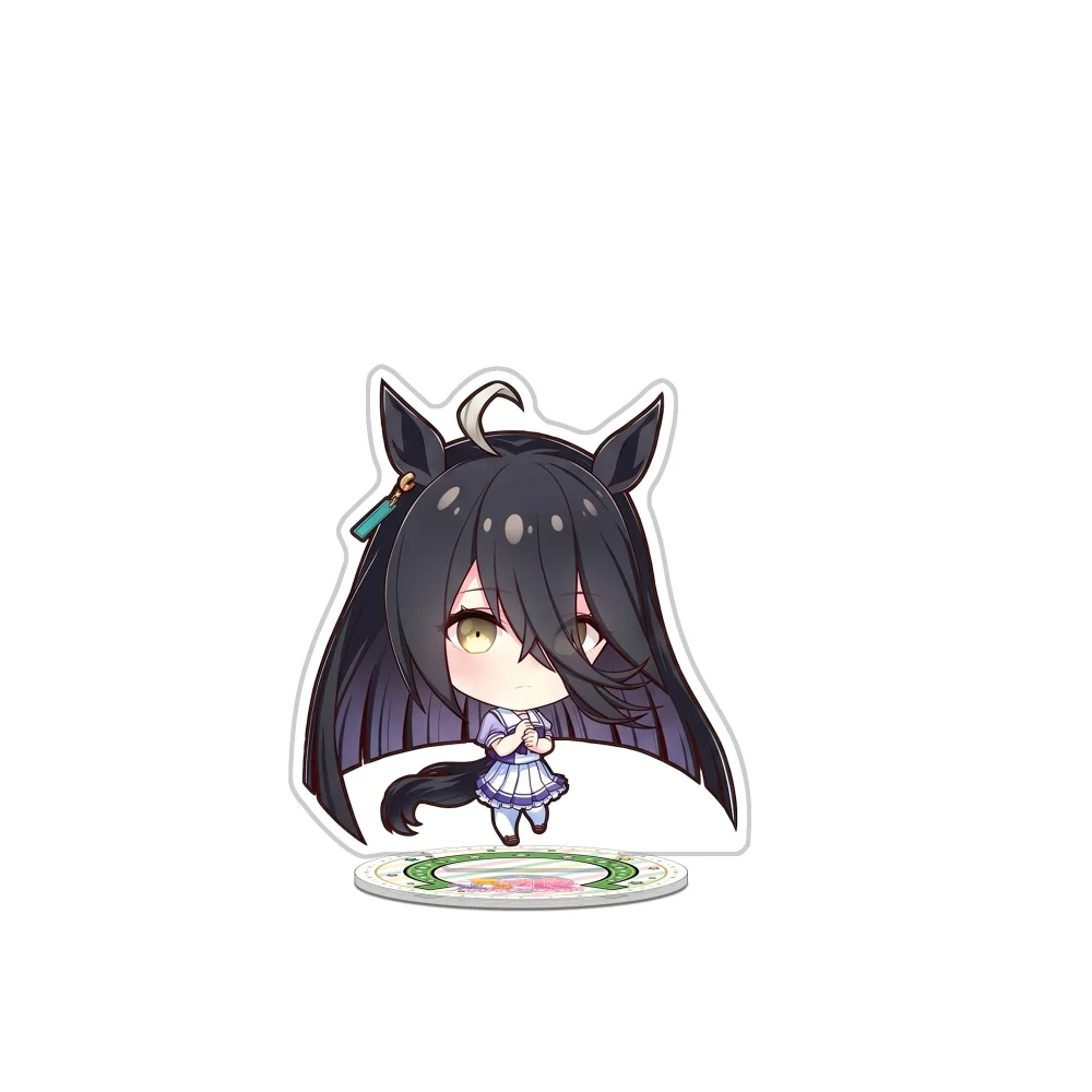 Anime Umamusume Acrylic Stand Keychain Air Groove Vodka Tsurumaru Tsuyoshi Q Version Cute Character Merch Custom