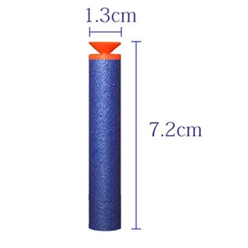 Foam Bullets High Quality 7.2cm Refill Darts Toy Gun Bullets Sucker Bullets for Nerf Gun Series Blasters Xmas Kid Children Gift