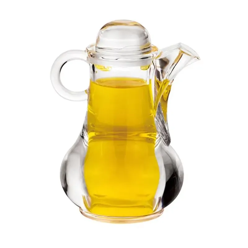 مرق قوارب المطبخ PC وعاء زيت أكريليك صلصة الصويا زجاجة خل الجدول زجاجة توابل مع مقبض وعاء الزيت
