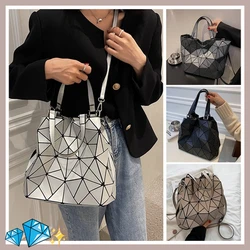 Fashion Artistic Shoulder Bag for Women Geometry Irregular Diamond Tote Large Capacity Handbag Woman Commute Crossbody Bags Gift