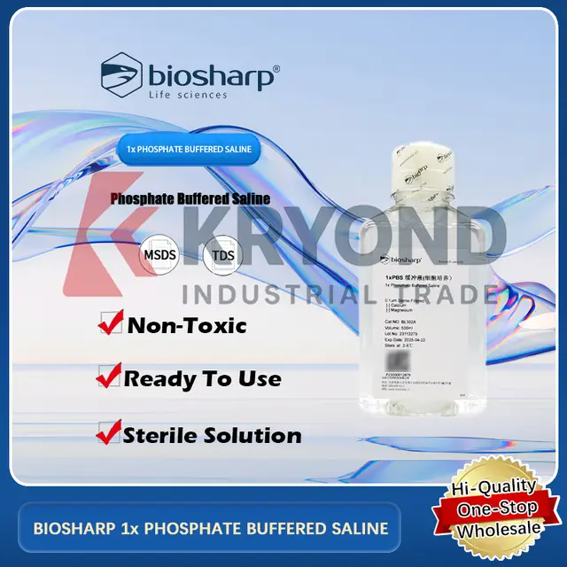 BIOSHARP 1x PHOSPHATE BUFFERED SALINE PBS Sterile Phosphate Buffer