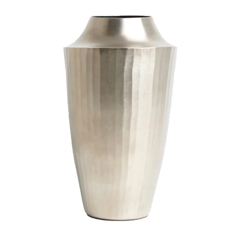

luxury luxury retro vase flower ware metal aluminum color candlestick living room desktop soft decoration art ornament