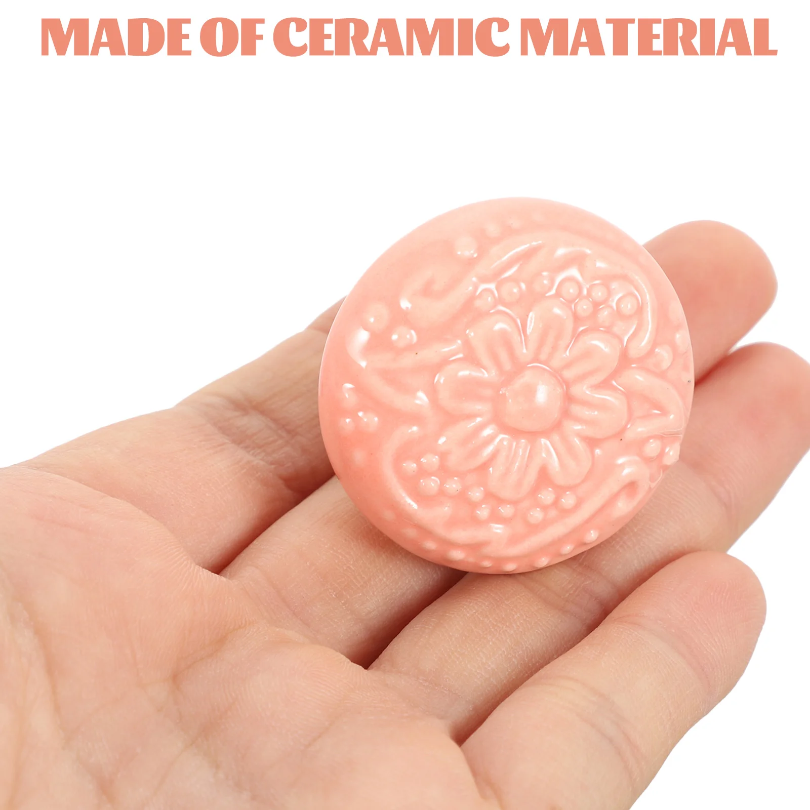 6 قطعة مقابض أدراج السيراميك سطح أملس غير قابل للانزلاق لخزانة غرفة النوم خزانة الأثاث ترقية ديكور مقابض السيراميك #1