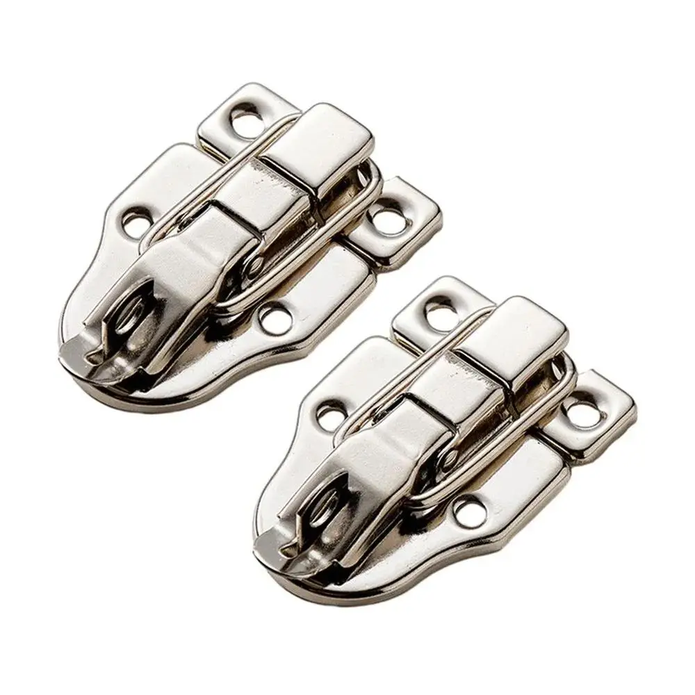 2pcs Zinc Alloy Antique Bronze Tin Box Latches for Wooden Crate Toolbox Jewelry Box with Sliding Closure Mechanism