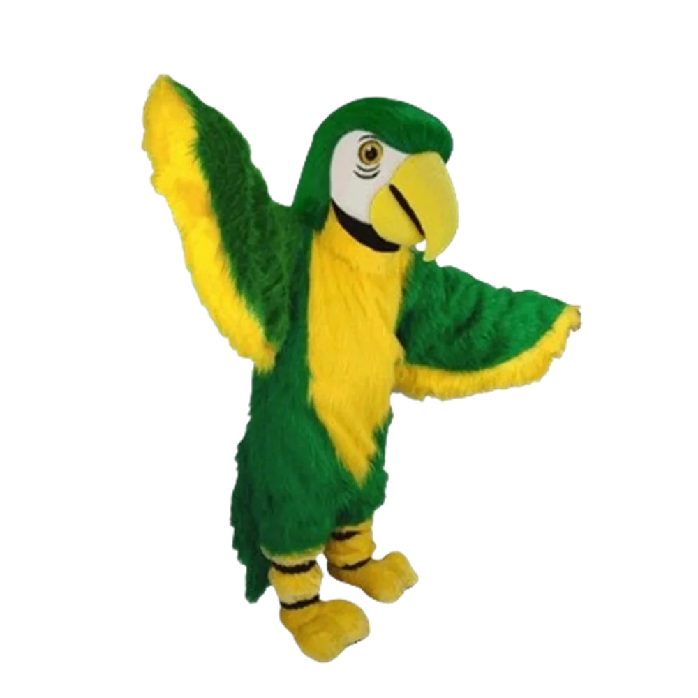 mascot Green Parrot Mascot Adult Size Mascotte Mascota Outfit Suit Party Carnival Cosply Costume Birds Fancy Dress 575