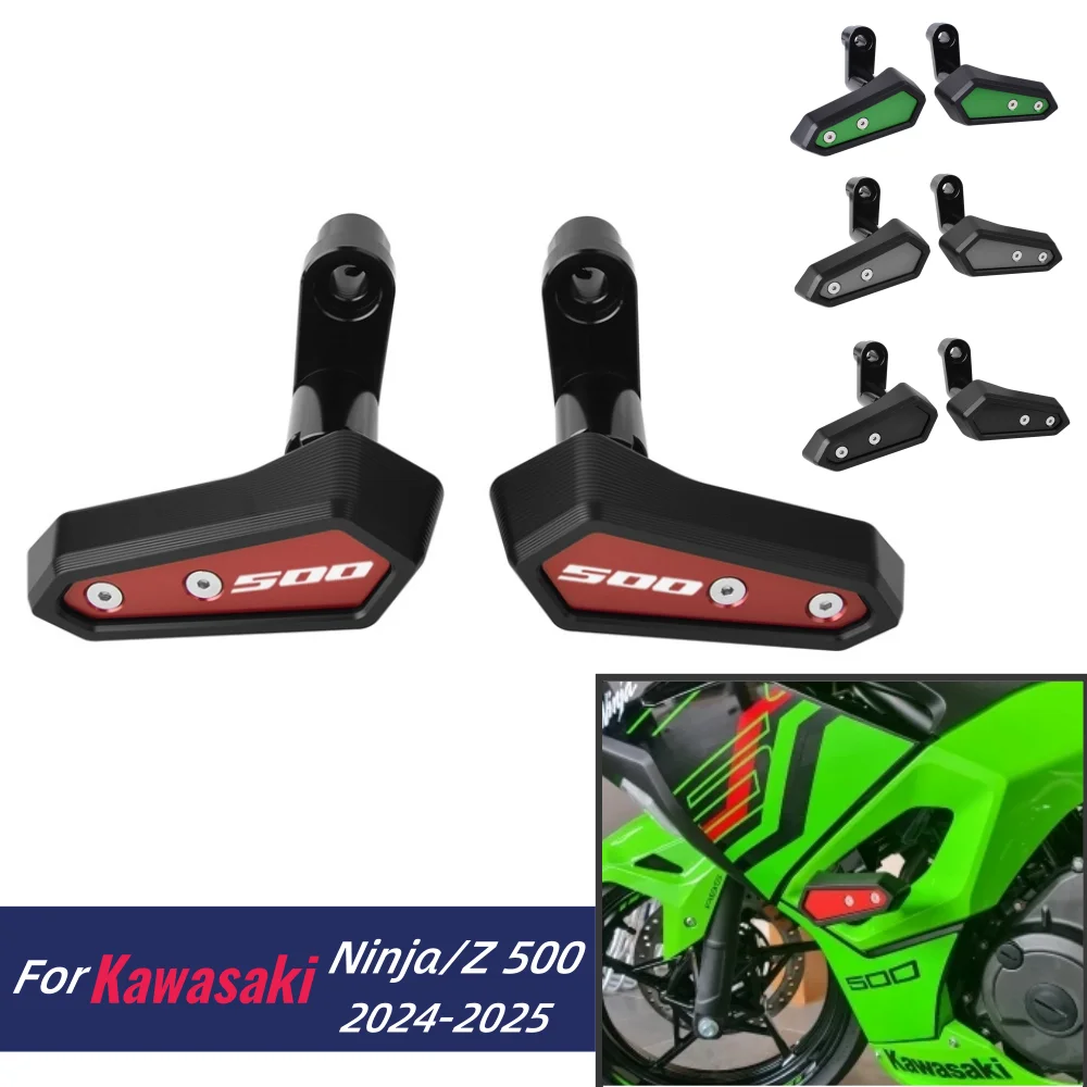 Para Ninja Z 500 marco deslizante carenado Protector para Kawasaki Ninja500 Z500 2024 motocicleta protección contra caídas Protector de almohadilla de choque