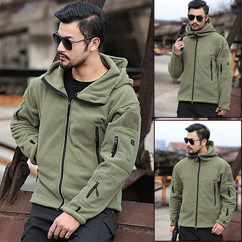 Fleece warme Herbst Militär uniformen für Männer Training Jagd taktische Jacke Winter taktische Kleidung Männer Winter